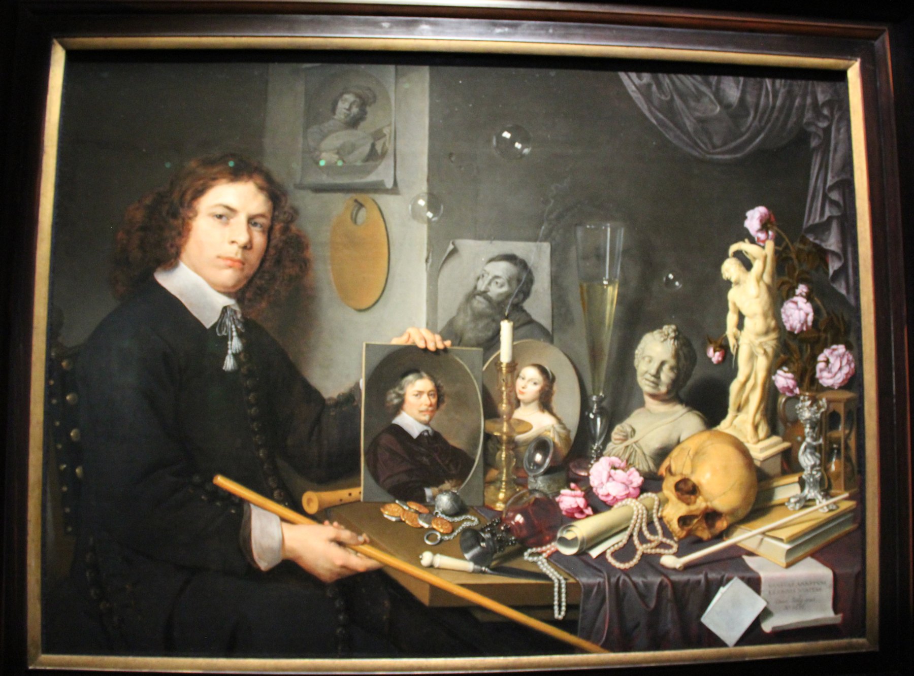 David Bailly, Self-Portrait with Vanitas Symbols