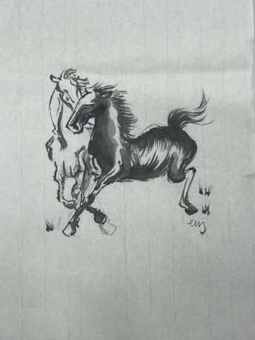 Student Cricut artwork from Lucas Academy Art Studio