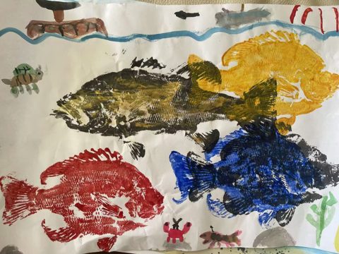 Student Cricut artwork from Lucas Academy Art Studio