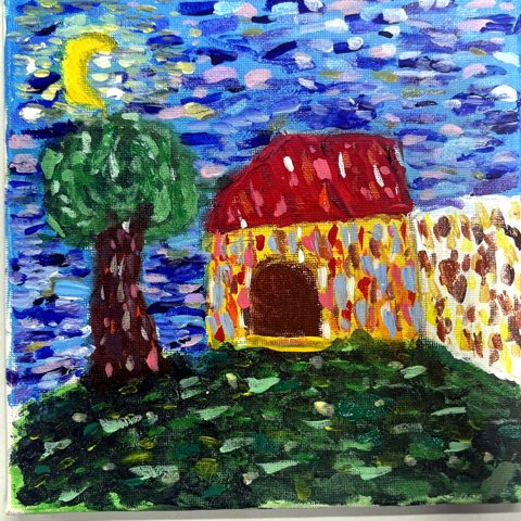 Student artwork from the Vincent van Gogh class